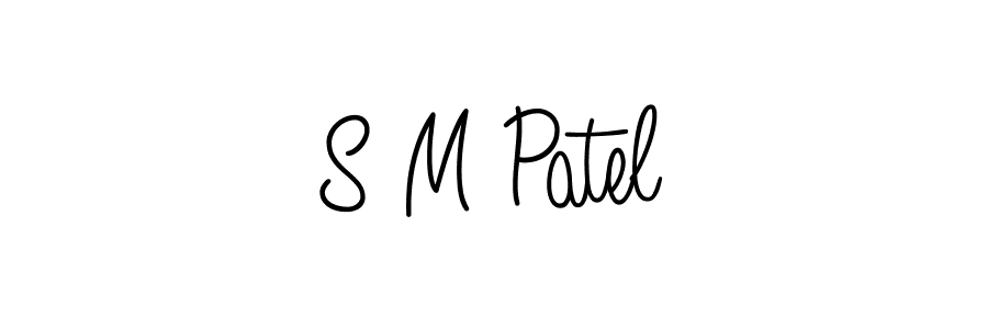 You should practise on your own different ways (Angelique-Rose-font-FFP) to write your name (S M Patel) in signature. don't let someone else do it for you. S M Patel signature style 5 images and pictures png