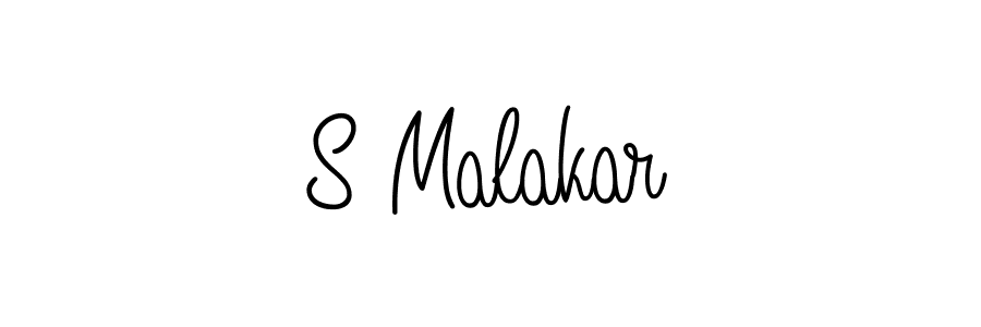 You should practise on your own different ways (Angelique-Rose-font-FFP) to write your name (S Malakar) in signature. don't let someone else do it for you. S Malakar signature style 5 images and pictures png