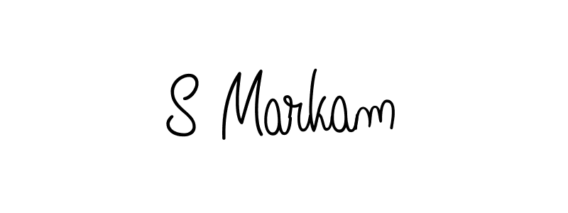 Also we have S Markam name is the best signature style. Create professional handwritten signature collection using Angelique-Rose-font-FFP autograph style. S Markam signature style 5 images and pictures png