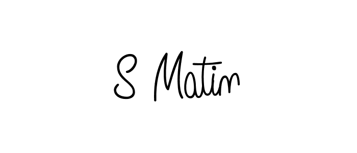 Check out images of Autograph of S Matin name. Actor S Matin Signature Style. Angelique-Rose-font-FFP is a professional sign style online. S Matin signature style 5 images and pictures png