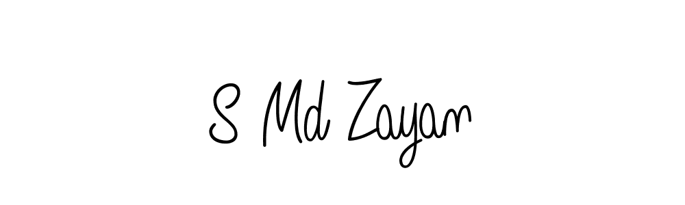 Also we have S Md Zayan name is the best signature style. Create professional handwritten signature collection using Angelique-Rose-font-FFP autograph style. S Md Zayan signature style 5 images and pictures png