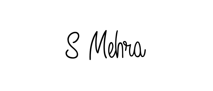 Use a signature maker to create a handwritten signature online. With this signature software, you can design (Angelique-Rose-font-FFP) your own signature for name S Mehra. S Mehra signature style 5 images and pictures png