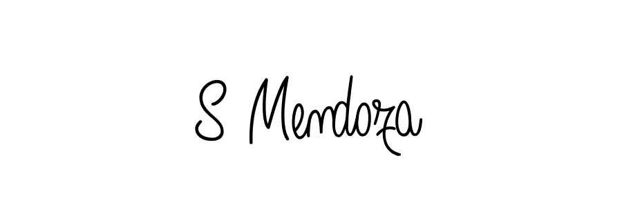 Design your own signature with our free online signature maker. With this signature software, you can create a handwritten (Angelique-Rose-font-FFP) signature for name S Mendoza. S Mendoza signature style 5 images and pictures png