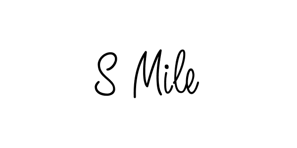 Once you've used our free online signature maker to create your best signature Angelique-Rose-font-FFP style, it's time to enjoy all of the benefits that S Mile name signing documents. S Mile signature style 5 images and pictures png