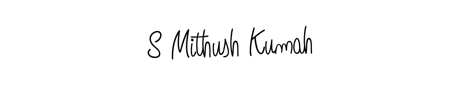 Make a beautiful signature design for name S Mithush Kumah. Use this online signature maker to create a handwritten signature for free. S Mithush Kumah signature style 5 images and pictures png