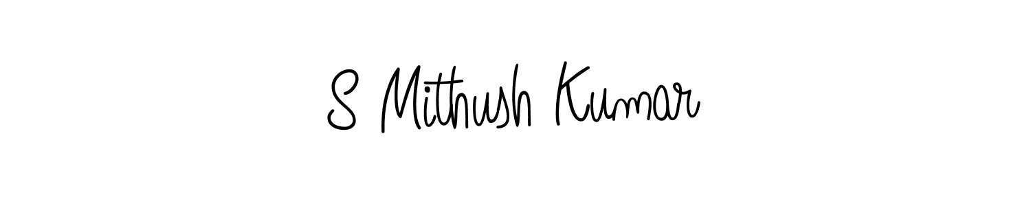 if you are searching for the best signature style for your name S Mithush Kumar. so please give up your signature search. here we have designed multiple signature styles  using Angelique-Rose-font-FFP. S Mithush Kumar signature style 5 images and pictures png