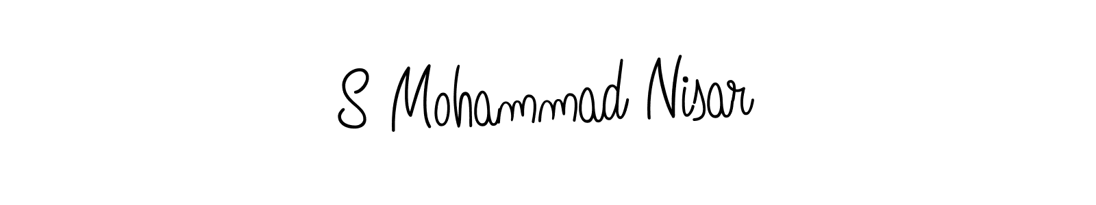 How to make S Mohammad Nisar name signature. Use Angelique-Rose-font-FFP style for creating short signs online. This is the latest handwritten sign. S Mohammad Nisar signature style 5 images and pictures png