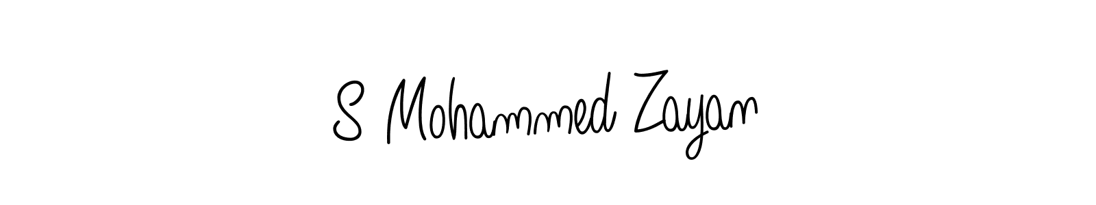 Design your own signature with our free online signature maker. With this signature software, you can create a handwritten (Angelique-Rose-font-FFP) signature for name S Mohammed Zayan. S Mohammed Zayan signature style 5 images and pictures png