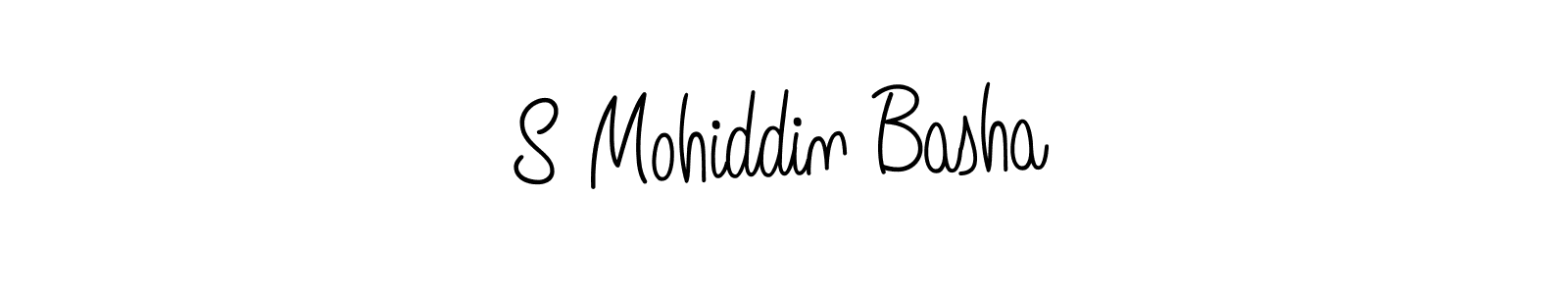 How to make S Mohiddin Basha name signature. Use Angelique-Rose-font-FFP style for creating short signs online. This is the latest handwritten sign. S Mohiddin Basha signature style 5 images and pictures png