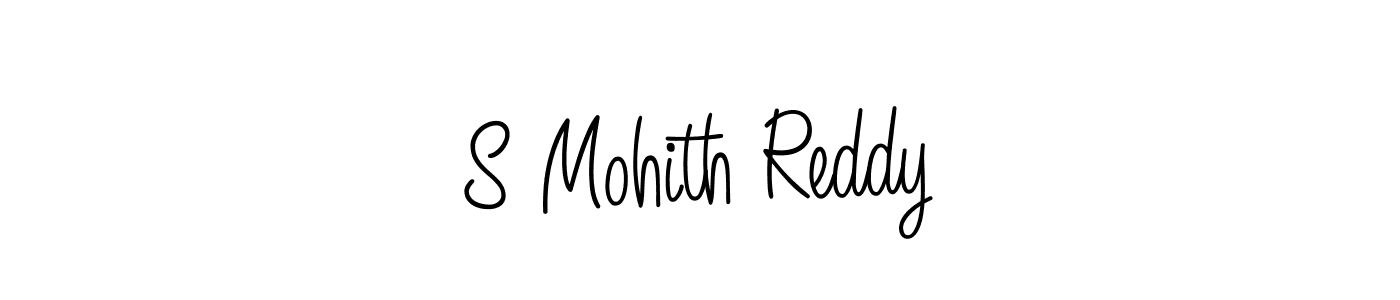 Use a signature maker to create a handwritten signature online. With this signature software, you can design (Angelique-Rose-font-FFP) your own signature for name S Mohith Reddy. S Mohith Reddy signature style 5 images and pictures png