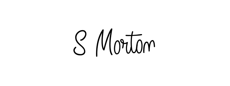 Use a signature maker to create a handwritten signature online. With this signature software, you can design (Angelique-Rose-font-FFP) your own signature for name S Morton. S Morton signature style 5 images and pictures png