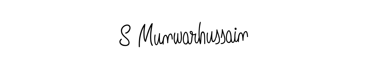 Also we have S Munwarhussain name is the best signature style. Create professional handwritten signature collection using Angelique-Rose-font-FFP autograph style. S Munwarhussain signature style 5 images and pictures png