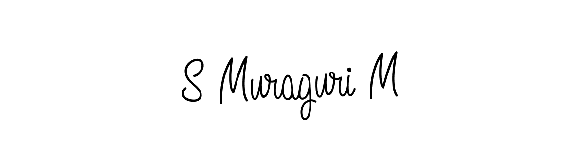 How to make S Muraguri M name signature. Use Angelique-Rose-font-FFP style for creating short signs online. This is the latest handwritten sign. S Muraguri M signature style 5 images and pictures png