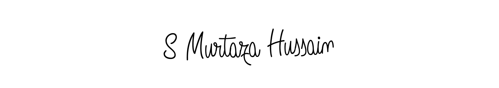 Make a beautiful signature design for name S Murtaza Hussain. With this signature (Angelique-Rose-font-FFP) style, you can create a handwritten signature for free. S Murtaza Hussain signature style 5 images and pictures png