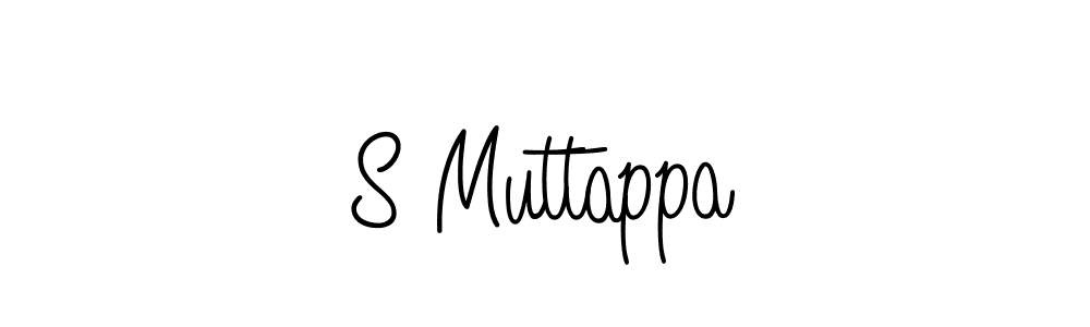How to Draw S Muttappa signature style? Angelique-Rose-font-FFP is a latest design signature styles for name S Muttappa. S Muttappa signature style 5 images and pictures png