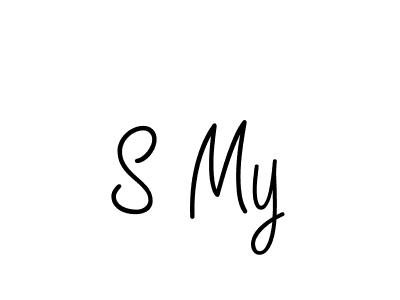 Design your own signature with our free online signature maker. With this signature software, you can create a handwritten (Angelique-Rose-font-FFP) signature for name S My. S My signature style 5 images and pictures png