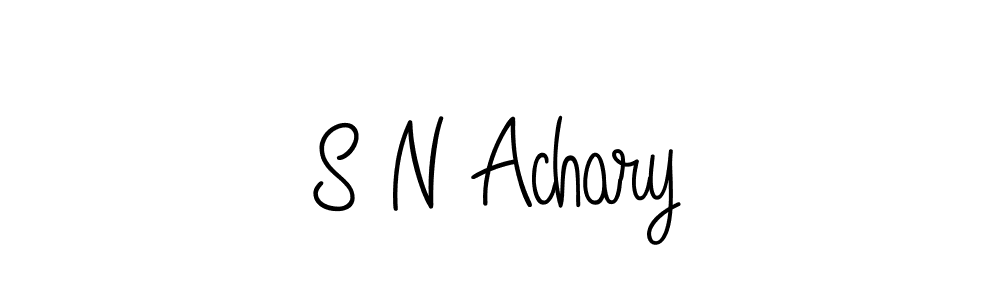 Make a beautiful signature design for name S N Achary. Use this online signature maker to create a handwritten signature for free. S N Achary signature style 5 images and pictures png