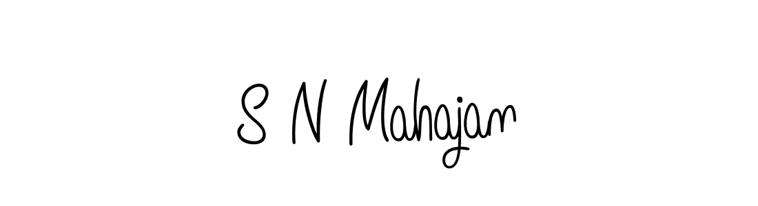 Use a signature maker to create a handwritten signature online. With this signature software, you can design (Angelique-Rose-font-FFP) your own signature for name S N Mahajan. S N Mahajan signature style 5 images and pictures png