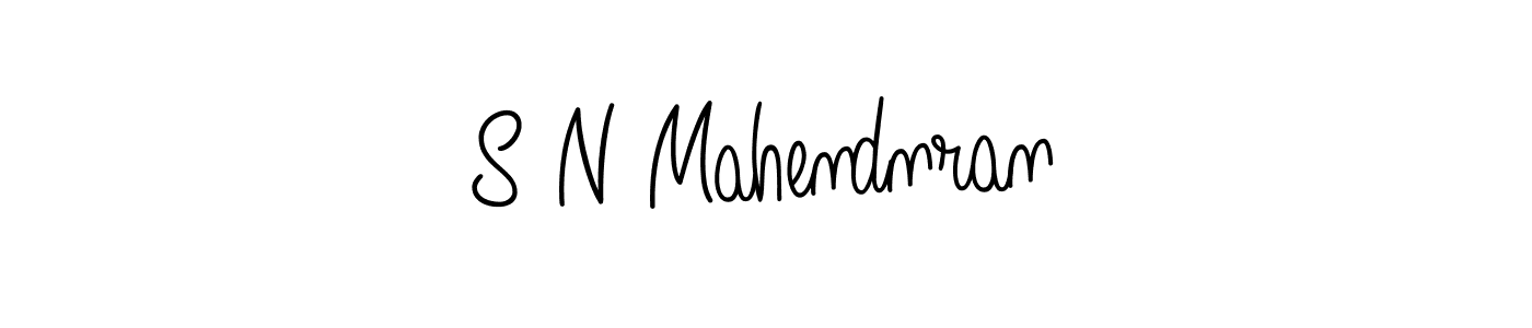 S N Mahendnran stylish signature style. Best Handwritten Sign (Angelique-Rose-font-FFP) for my name. Handwritten Signature Collection Ideas for my name S N Mahendnran. S N Mahendnran signature style 5 images and pictures png