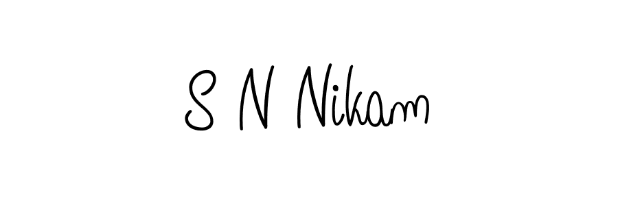 Here are the top 10 professional signature styles for the name S N Nikam. These are the best autograph styles you can use for your name. S N Nikam signature style 5 images and pictures png