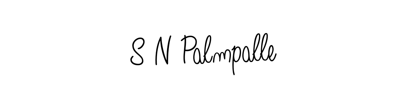 The best way (Angelique-Rose-font-FFP) to make a short signature is to pick only two or three words in your name. The name S N Palmpalle include a total of six letters. For converting this name. S N Palmpalle signature style 5 images and pictures png