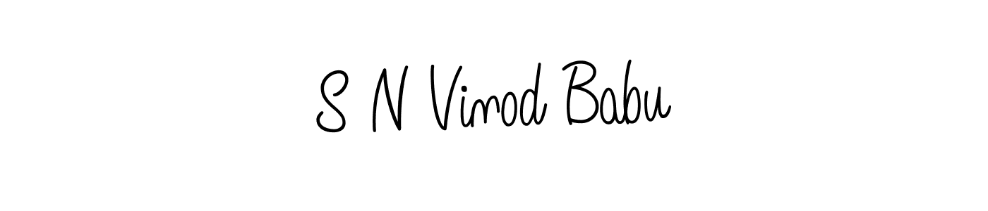Check out images of Autograph of S N Vinod Babu name. Actor S N Vinod Babu Signature Style. Angelique-Rose-font-FFP is a professional sign style online. S N Vinod Babu signature style 5 images and pictures png