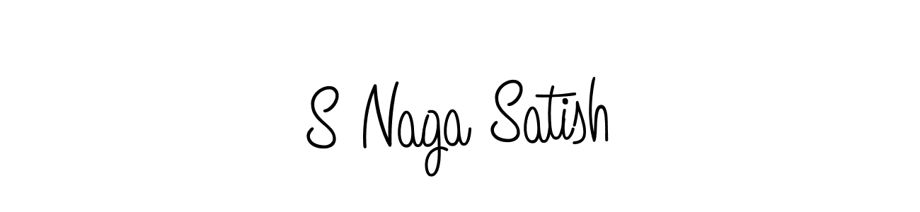 Best and Professional Signature Style for S Naga Satish. Angelique-Rose-font-FFP Best Signature Style Collection. S Naga Satish signature style 5 images and pictures png