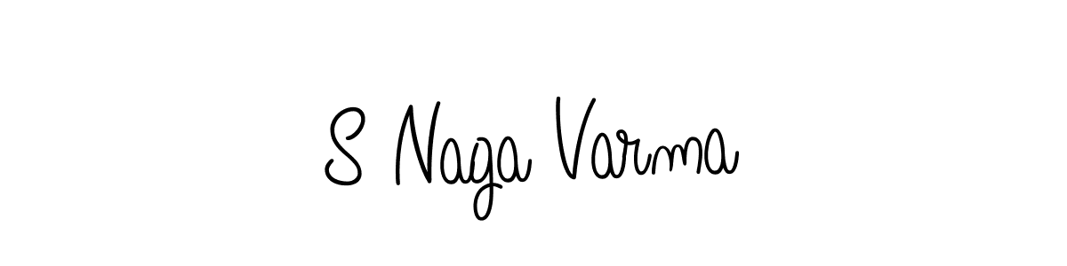 How to Draw S Naga Varma signature style? Angelique-Rose-font-FFP is a latest design signature styles for name S Naga Varma. S Naga Varma signature style 5 images and pictures png