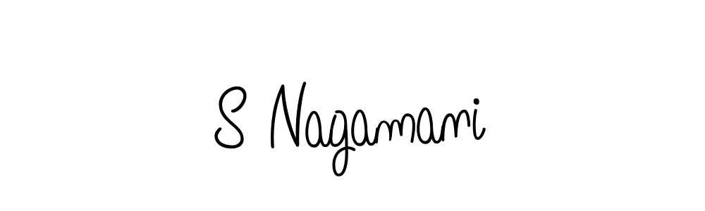 The best way (Angelique-Rose-font-FFP) to make a short signature is to pick only two or three words in your name. The name S Nagamani include a total of six letters. For converting this name. S Nagamani signature style 5 images and pictures png