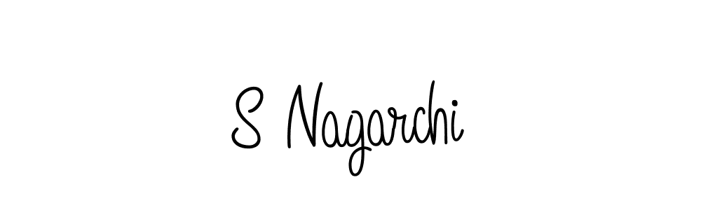 You can use this online signature creator to create a handwritten signature for the name S Nagarchi. This is the best online autograph maker. S Nagarchi signature style 5 images and pictures png