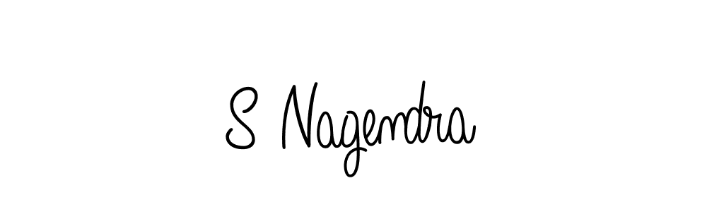 How to make S Nagendra name signature. Use Angelique-Rose-font-FFP style for creating short signs online. This is the latest handwritten sign. S Nagendra signature style 5 images and pictures png