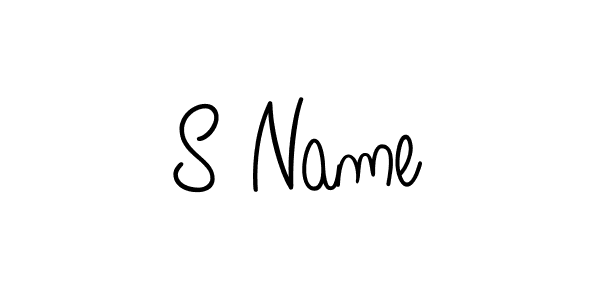 S Name stylish signature style. Best Handwritten Sign (Angelique-Rose-font-FFP) for my name. Handwritten Signature Collection Ideas for my name S Name. S Name signature style 5 images and pictures png