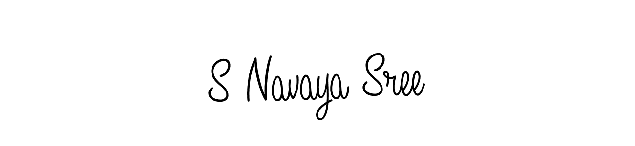 How to make S Navaya Sree signature? Angelique-Rose-font-FFP is a professional autograph style. Create handwritten signature for S Navaya Sree name. S Navaya Sree signature style 5 images and pictures png