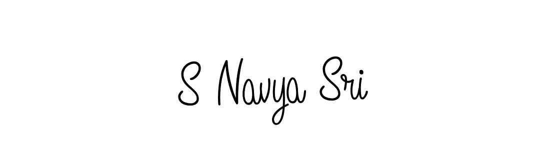 Make a beautiful signature design for name S Navya Sri. Use this online signature maker to create a handwritten signature for free. S Navya Sri signature style 5 images and pictures png