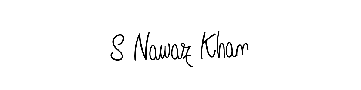 How to Draw S Nawaz Khan signature style? Angelique-Rose-font-FFP is a latest design signature styles for name S Nawaz Khan. S Nawaz Khan signature style 5 images and pictures png