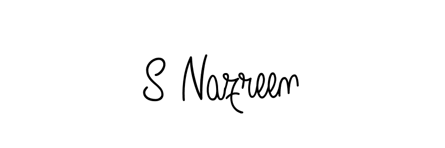 Also we have S Nazreen name is the best signature style. Create professional handwritten signature collection using Angelique-Rose-font-FFP autograph style. S Nazreen signature style 5 images and pictures png