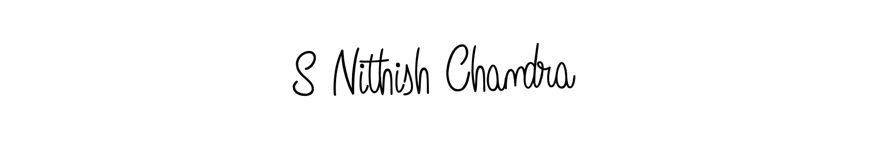 How to make S Nithish Chandra signature? Angelique-Rose-font-FFP is a professional autograph style. Create handwritten signature for S Nithish Chandra name. S Nithish Chandra signature style 5 images and pictures png