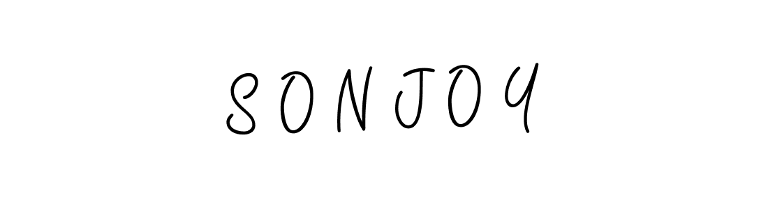 You should practise on your own different ways (Angelique-Rose-font-FFP) to write your name (S O N J O Y) in signature. don't let someone else do it for you. S O N J O Y signature style 5 images and pictures png