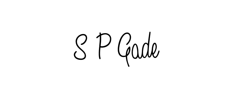 Design your own signature with our free online signature maker. With this signature software, you can create a handwritten (Angelique-Rose-font-FFP) signature for name S P Gade. S P Gade signature style 5 images and pictures png