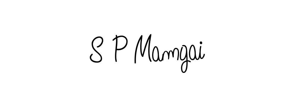 How to make S P Mamgai signature? Angelique-Rose-font-FFP is a professional autograph style. Create handwritten signature for S P Mamgai name. S P Mamgai signature style 5 images and pictures png