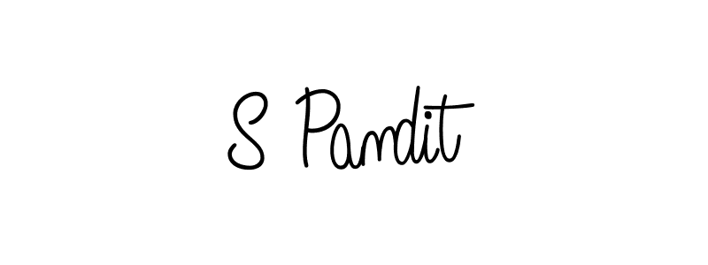 How to Draw S Pandit signature style? Angelique-Rose-font-FFP is a latest design signature styles for name S Pandit. S Pandit signature style 5 images and pictures png