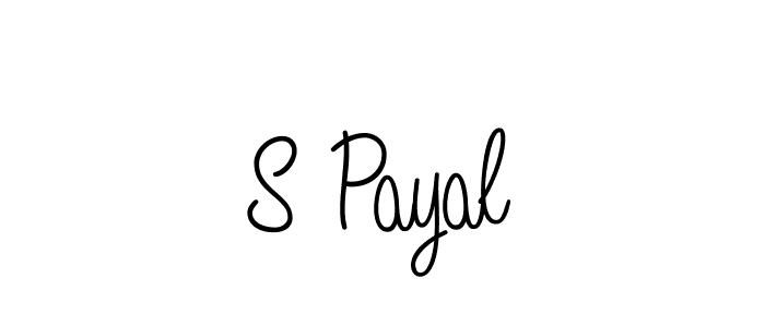 How to make S Payal signature? Angelique-Rose-font-FFP is a professional autograph style. Create handwritten signature for S Payal name. S Payal signature style 5 images and pictures png