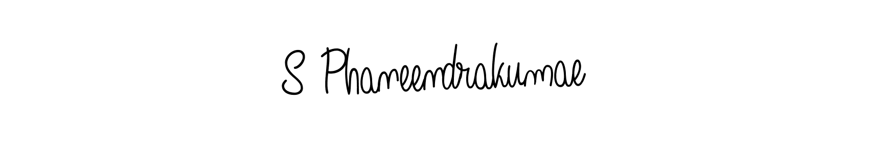 How to make S Phaneendrakumae name signature. Use Angelique-Rose-font-FFP style for creating short signs online. This is the latest handwritten sign. S Phaneendrakumae signature style 5 images and pictures png