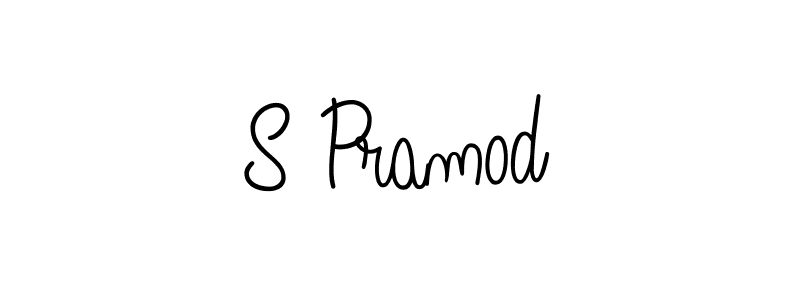 Also we have S Pramod name is the best signature style. Create professional handwritten signature collection using Angelique-Rose-font-FFP autograph style. S Pramod signature style 5 images and pictures png