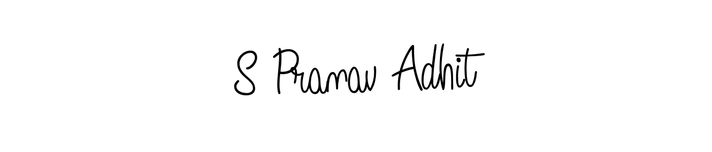 Create a beautiful signature design for name S Pranav Adhit. With this signature (Angelique-Rose-font-FFP) fonts, you can make a handwritten signature for free. S Pranav Adhit signature style 5 images and pictures png