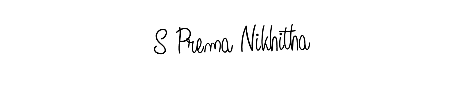 Make a beautiful signature design for name S Prema Nikhitha. Use this online signature maker to create a handwritten signature for free. S Prema Nikhitha signature style 5 images and pictures png
