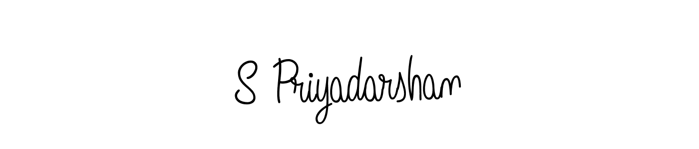 Create a beautiful signature design for name S Priyadarshan. With this signature (Angelique-Rose-font-FFP) fonts, you can make a handwritten signature for free. S Priyadarshan signature style 5 images and pictures png