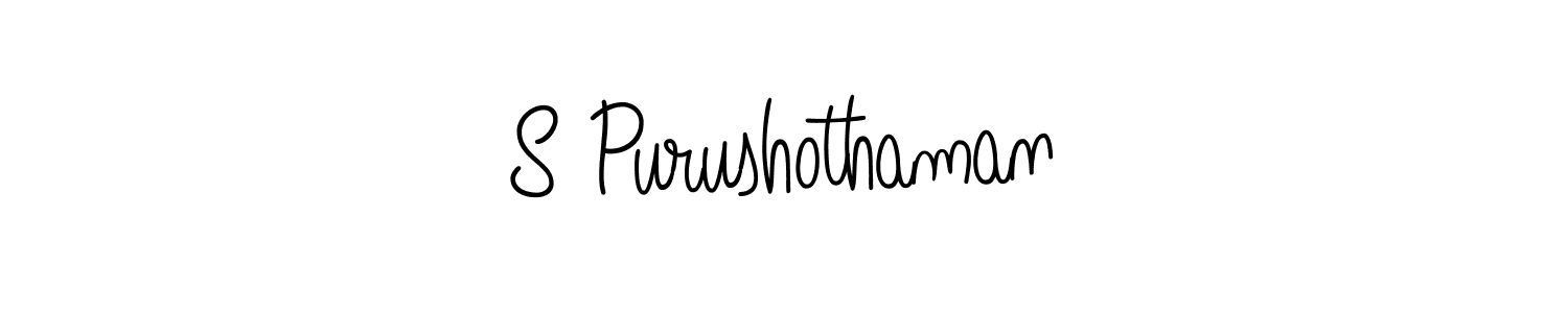 Make a beautiful signature design for name S Purushothaman. Use this online signature maker to create a handwritten signature for free. S Purushothaman signature style 5 images and pictures png