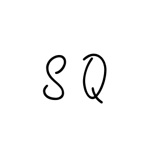 Make a beautiful signature design for name S Q. With this signature (Angelique-Rose-font-FFP) style, you can create a handwritten signature for free. S Q signature style 5 images and pictures png