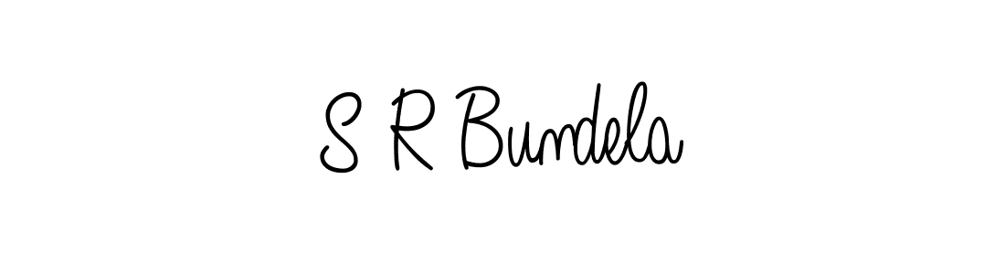 S R Bundela stylish signature style. Best Handwritten Sign (Angelique-Rose-font-FFP) for my name. Handwritten Signature Collection Ideas for my name S R Bundela. S R Bundela signature style 5 images and pictures png